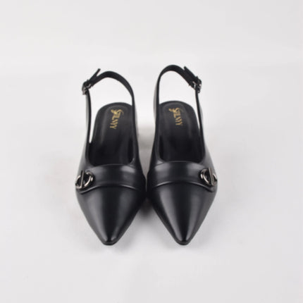 DARK MODE BLOCK HEELS - Stilnyy