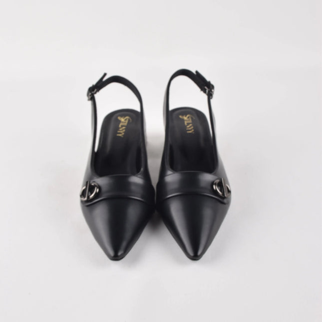 DARK MODE BLOCK HEELS - Stilnyy