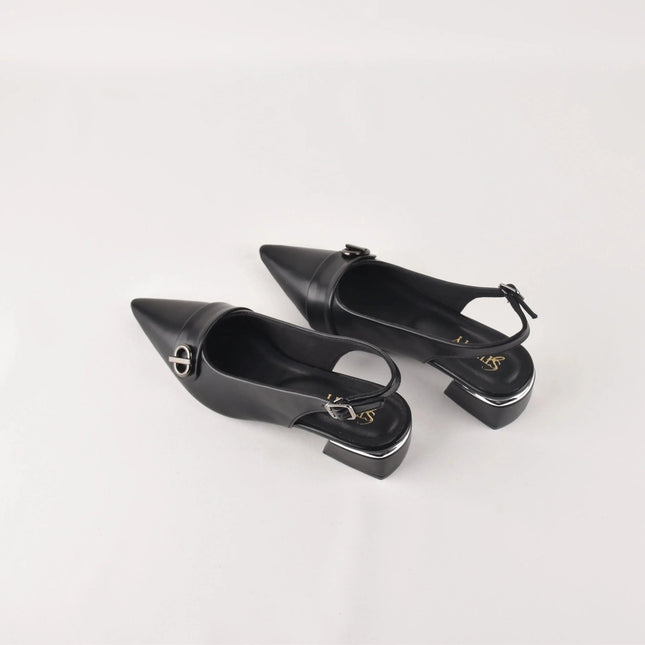 DARK MODE BLOCK HEELS - Stilnyy