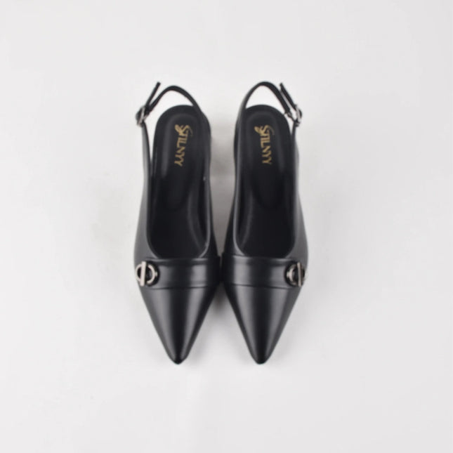 DARK MODE BLOCK HEELS - Stilnyy