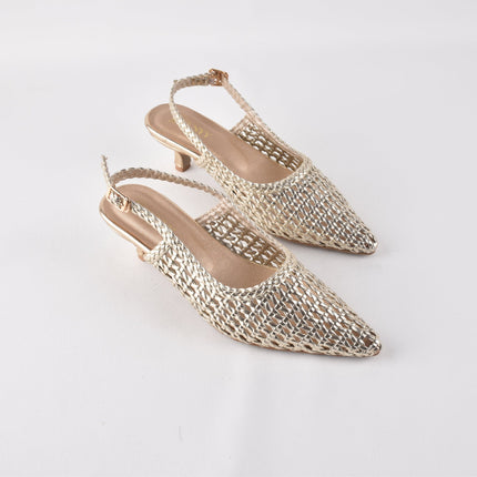 GOLDEN HUSH SLING HEELS - Stilnyy