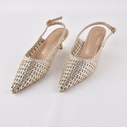 GOLDEN HUSH SLING HEELS - Stilnyy