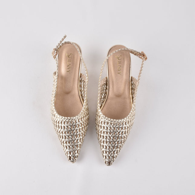GOLDEN HUSH SLING HEELS - Stilnyy