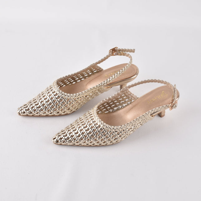 GOLDEN HUSH SLING HEELS - Stilnyy