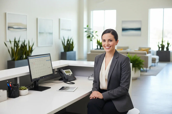 women receptionist